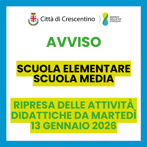 Risolto il guasto al teleriscaldamento: scuole riaperte da martedì 13 gennaio 2026