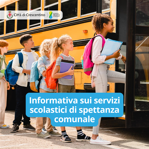 Avvio dell'anno scolastico 2025/2026: informativa sui servizi comunali di mensa, trasporto e post scuola.